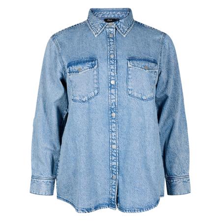 Zizzi Zizzi Blouse CADAMI lichtblauw