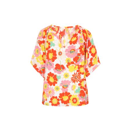 ebeeza ebeeza Blouse Fashion Look turquoise / geel / oranje / wit