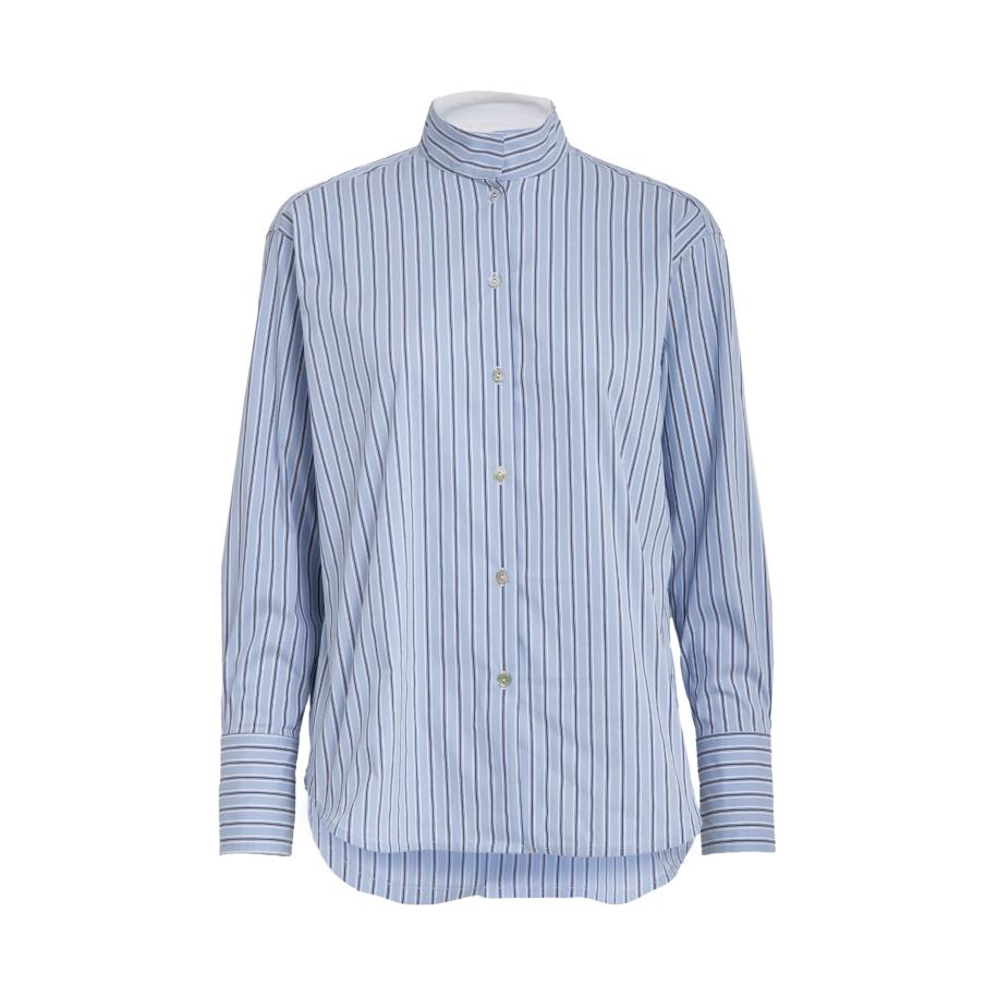 Peppercorn Blouse Kassie lichtblauw / donkerblauw / wit Blauw