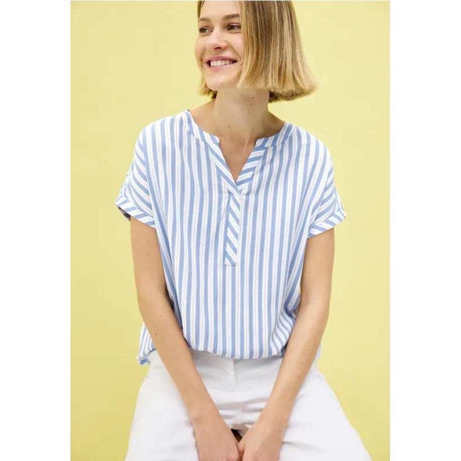 CECIL Gestreept blouse shirt Blauw