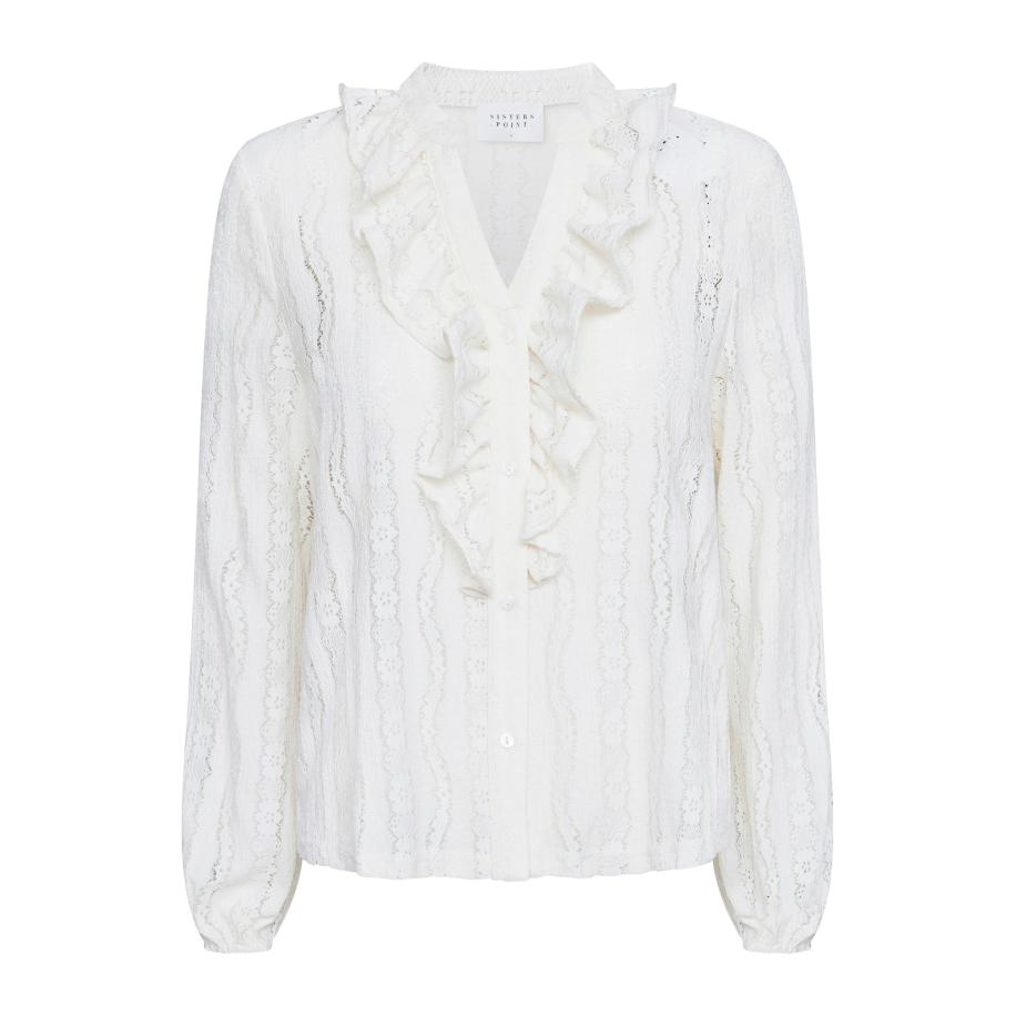 SISTERS POINT Blouse EINA crème Bruin