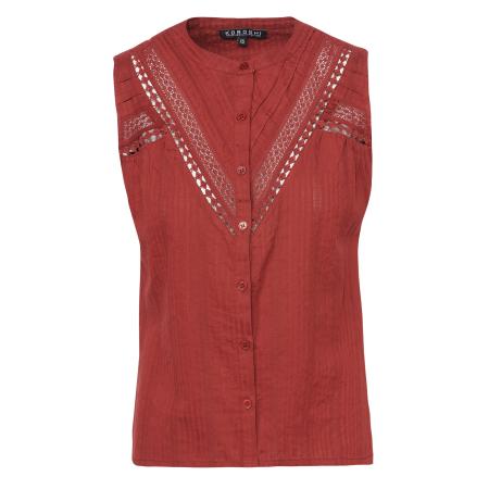 KOROSHI Blouse cranberry