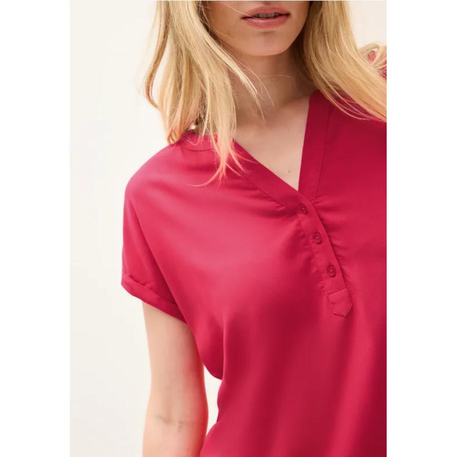 CECIL Blouseshirt in effen kleur Rood