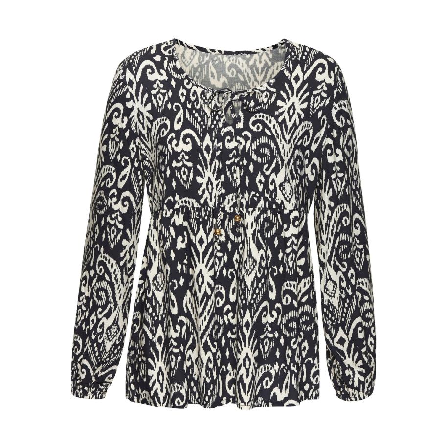 VIVANCE VIVANCE Blouse ivoor / nachtblauw -