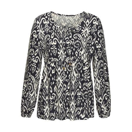VIVANCE VIVANCE Blouse ivoor / nachtblauw