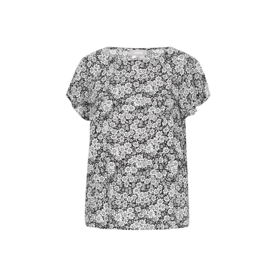 FELIPA FELIPA Blouse Fashion Look zwart / wit -