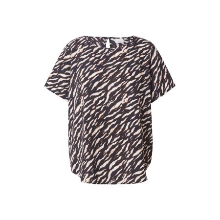 Only Carmakoma ONLY Carmakoma Blouse CARVica ecru / cognac / zwart