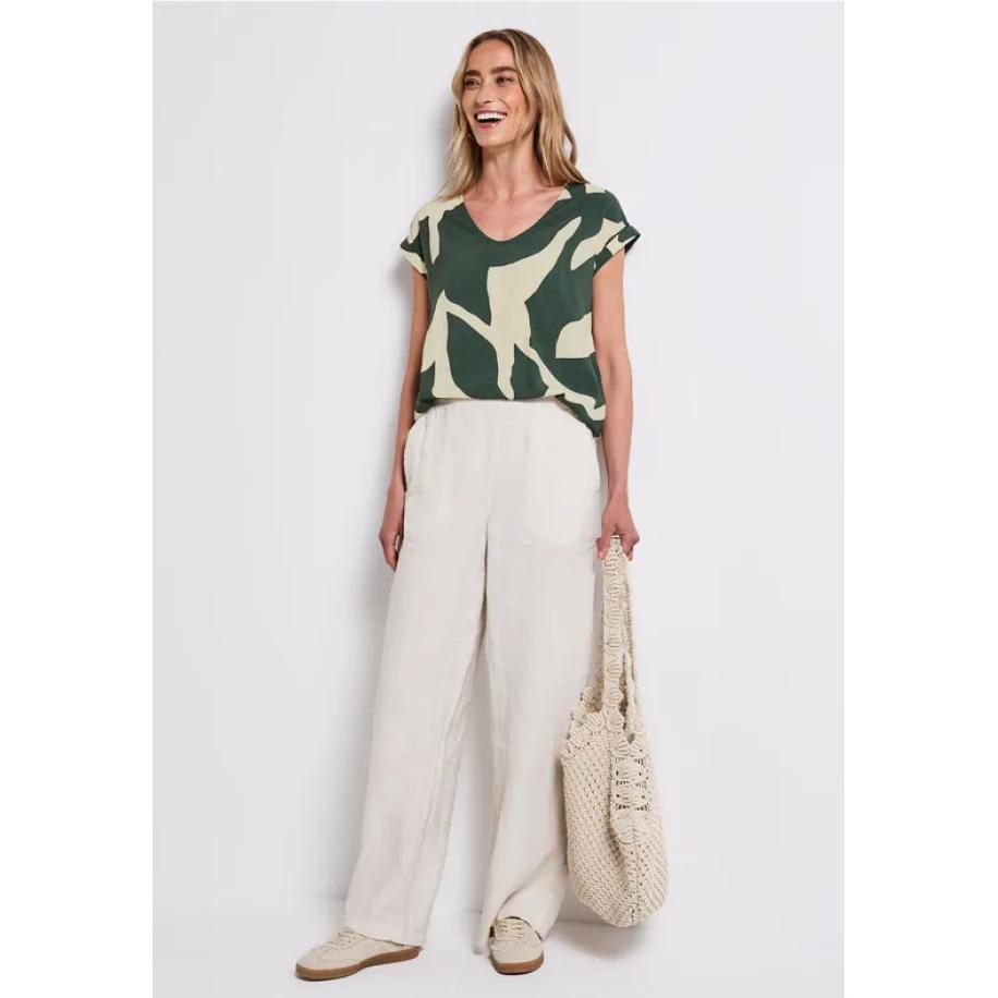 Street One Gedessineerde blouse Groen