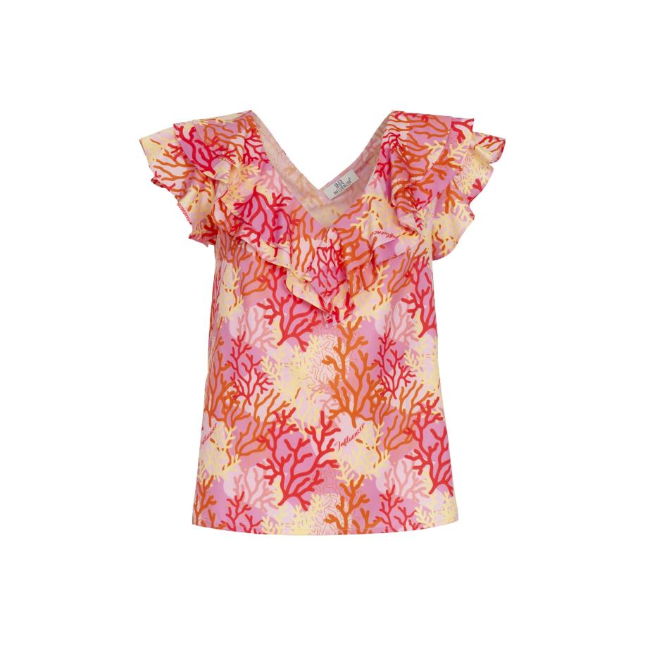 Influencer Influencer Blouse geel / oranje / pink -