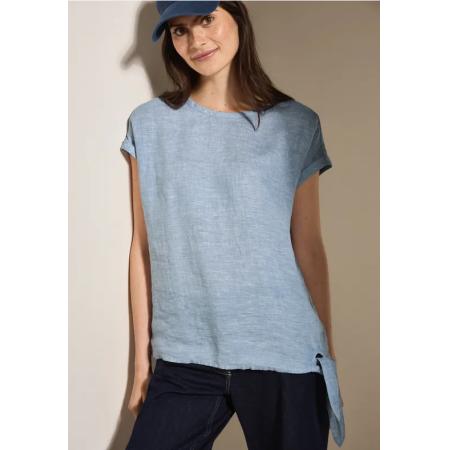 CECIL Chambray blouse met knopen