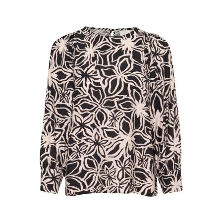 Kaffe Blouse Hannah rosa / zwart