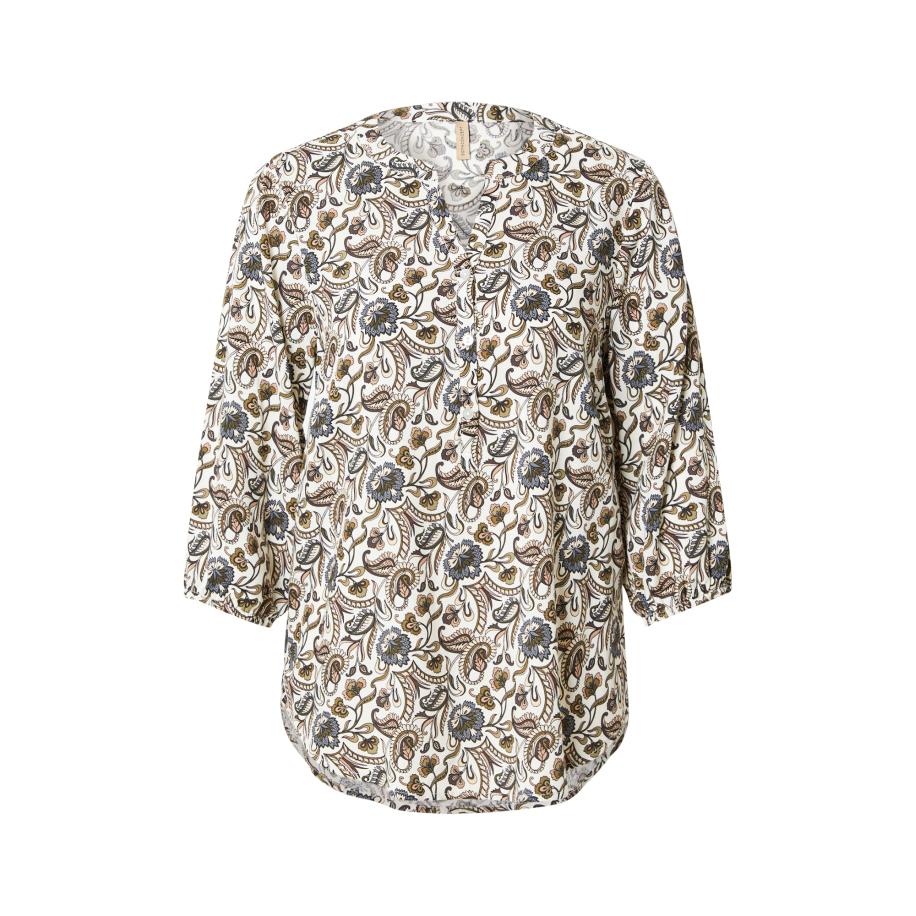 Soyaconcept Soyaconcept Blouse SAMEA nude / opaal / olijfgroen / wit -