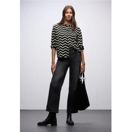Street One Blouse met zigzagpatroon