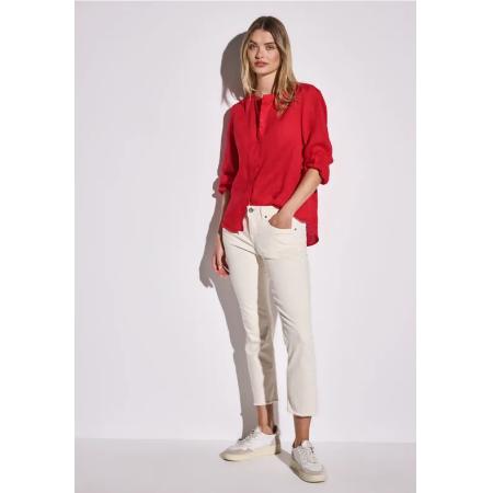 Street One Linnen blouse met ronde hals