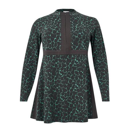 Yoek YOEK Tuniek turquoise / donkerbruin / zwart