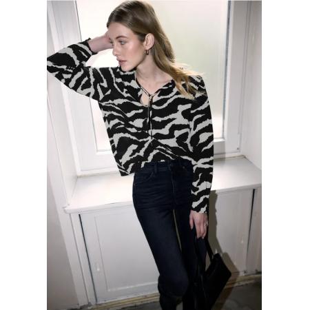 Street One Zebra tuniek met linten