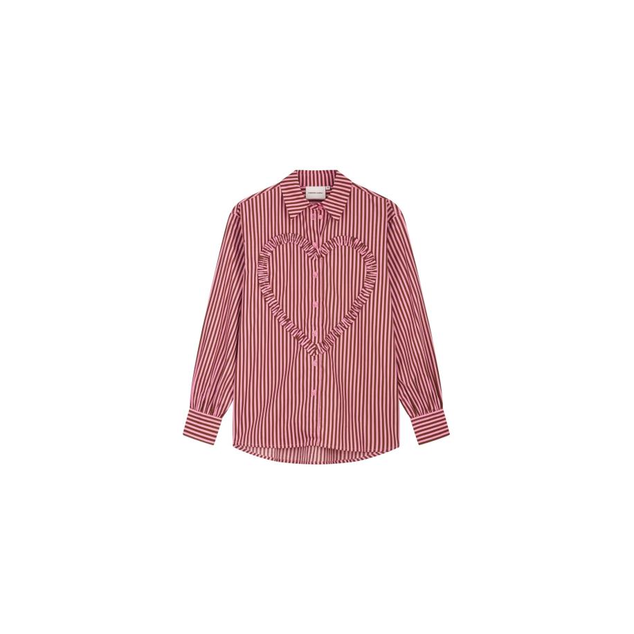 Fabienne Chapot Fabienne Chapot Blouse bruin / oudroze -