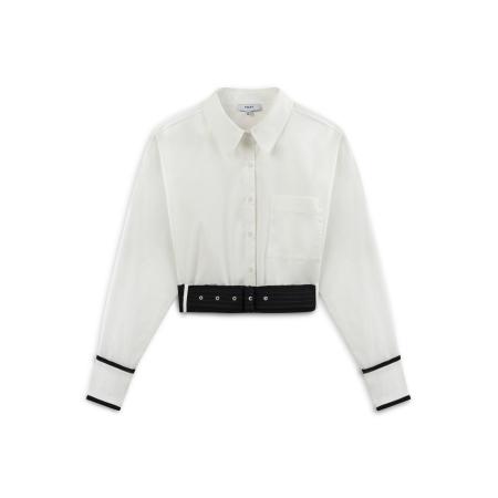 Twist Twist Blouse ecru / zwart