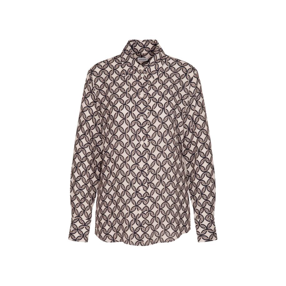 Seidensticker SEIDENSTICKER Blouse Schwarze Rose ecru / blauw -