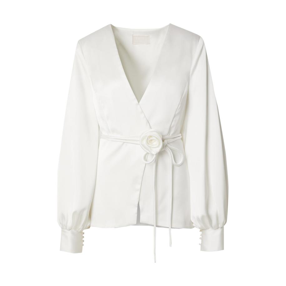 Kaviar Gauche Fleur by Kaviar Gauche Blouse BRIDAL wit -