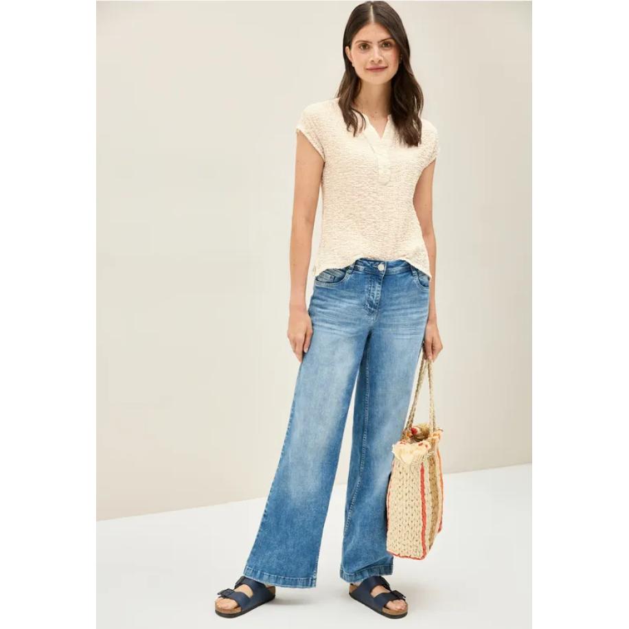 CECIL Gestructureerde blouse Bruin