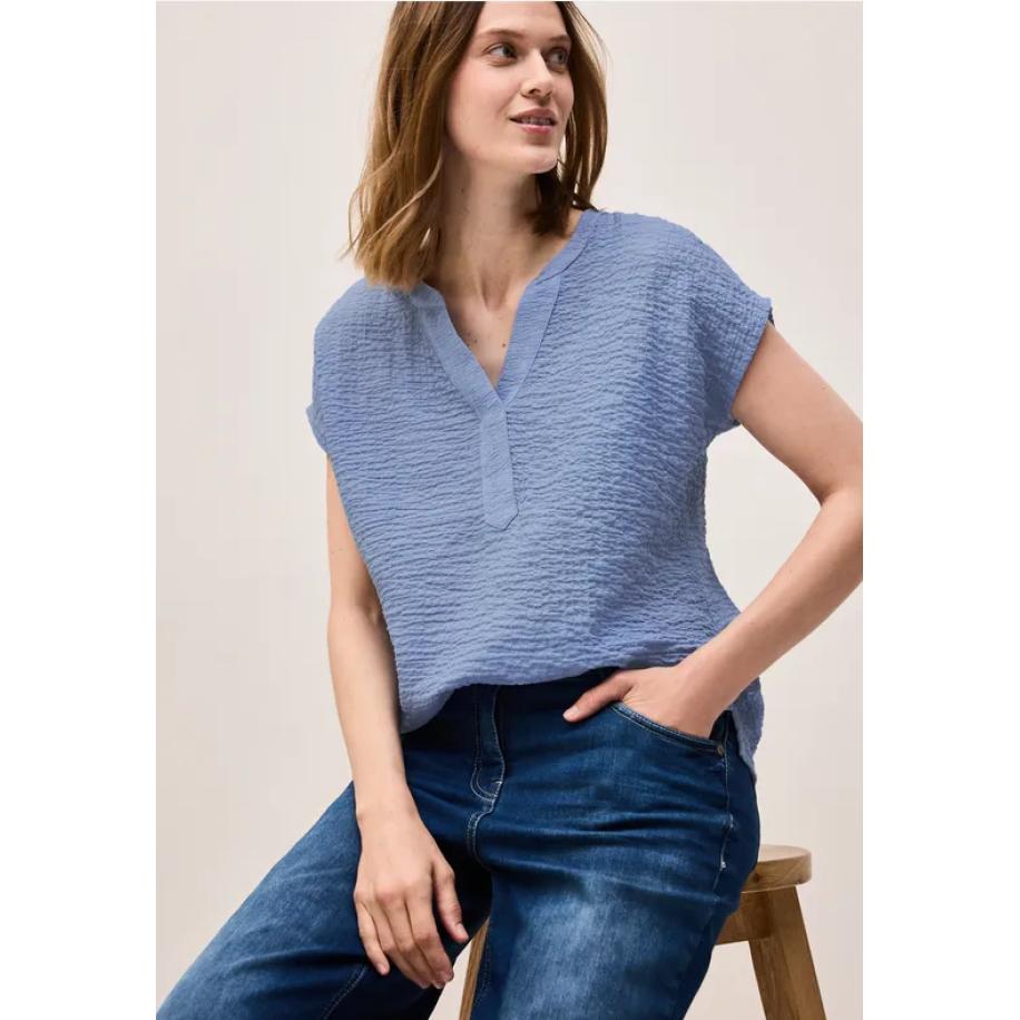 CECIL Gestructureerde blouse Blauw