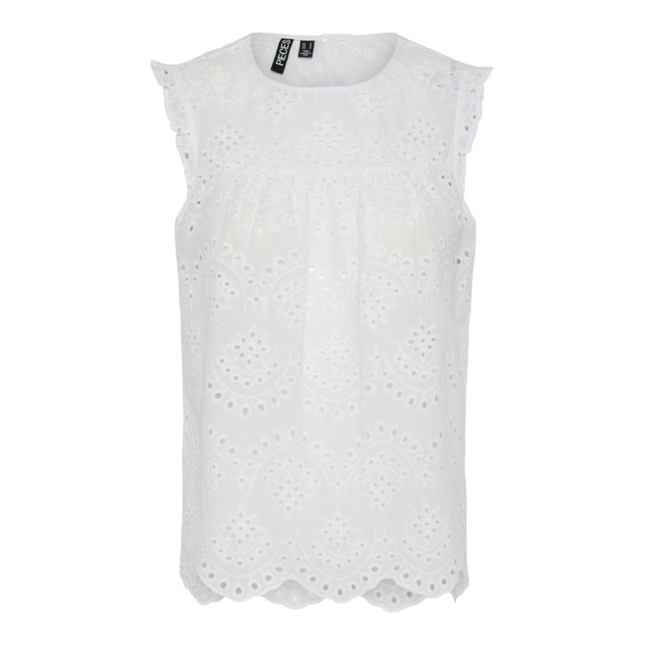 Pieces PIECES Blouse Vilde wit -