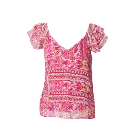 Only ONLY Blouse ONLASTA curry / pink / donkerroze / offwhite