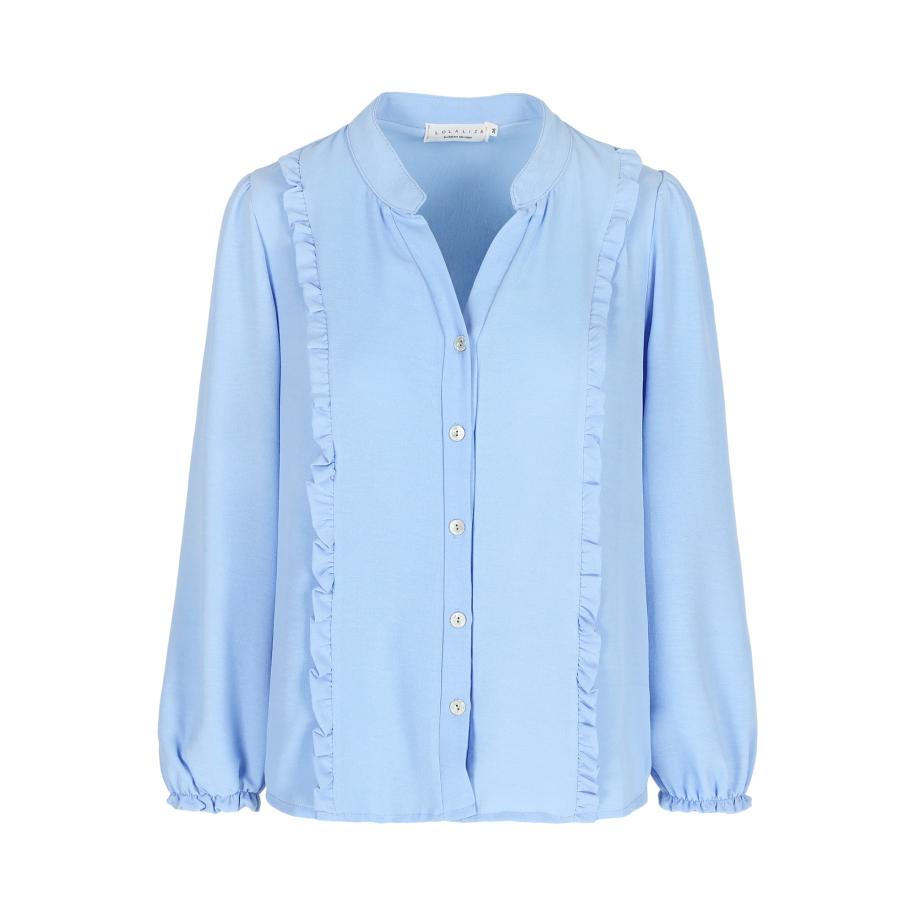 LOLALIZA LolaLiza Blouse pastelblauw -