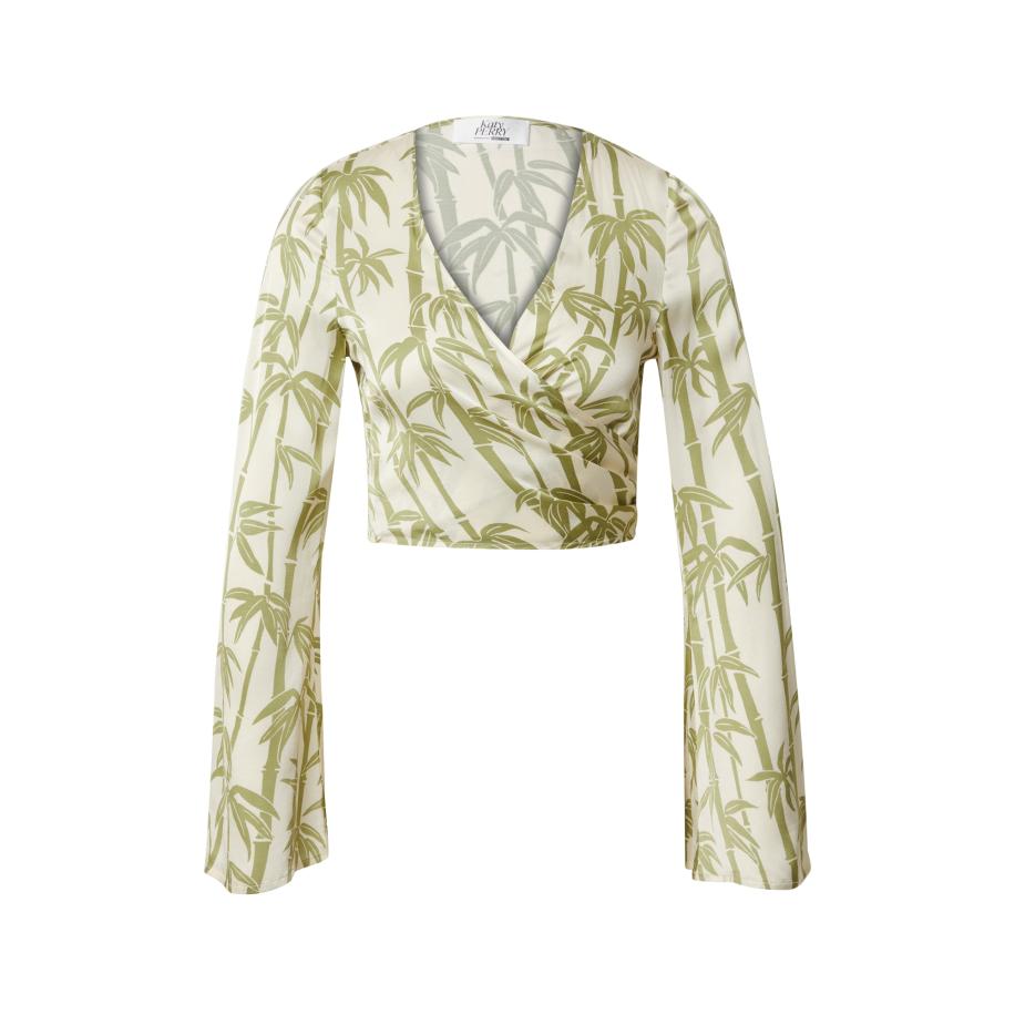ABOUT YOU Katy Perry exclusive for ABOUT YOU Blouse Jolina crème / groen -