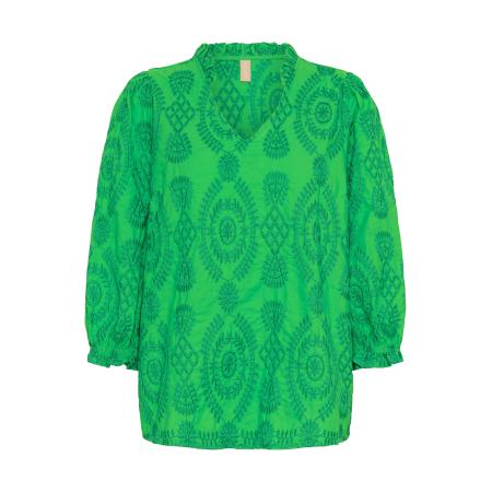 Culture CULTURE Blouse Utia jade groen / donkergroen