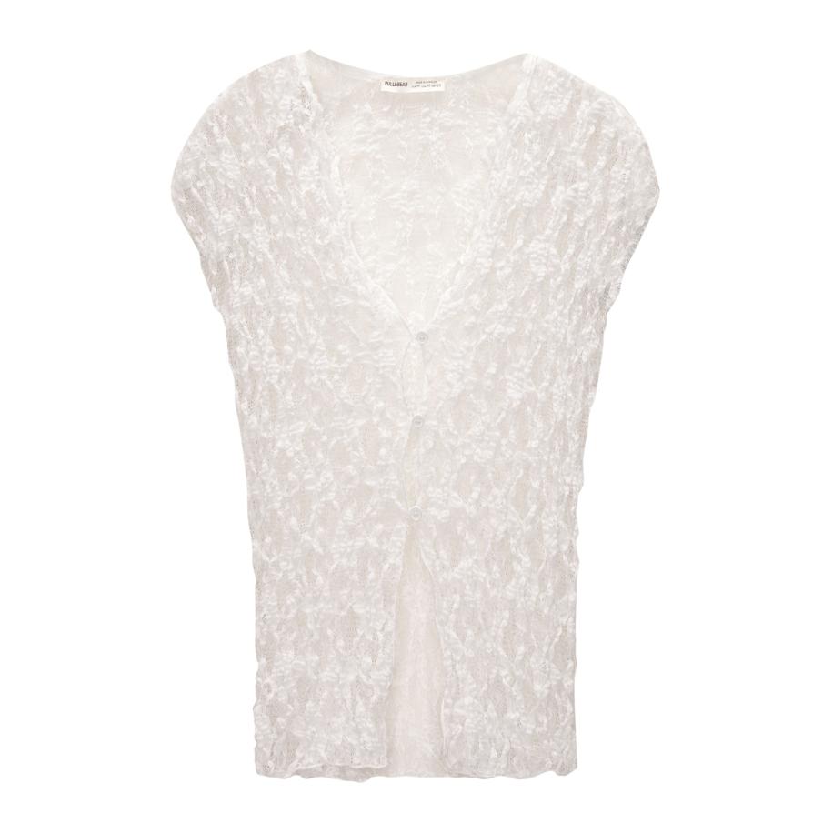 Pull&Bear Pull&Bear Blouse lichtgrijs -