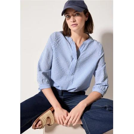 CECIL Gestreepte seersucker blouse