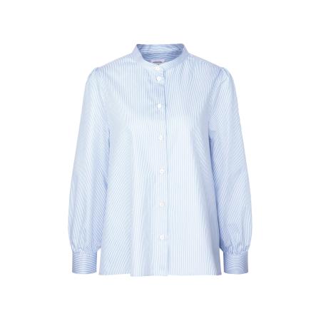 SEIDENSTICKER Blouse Schwarze Rose lichtblauw / wit