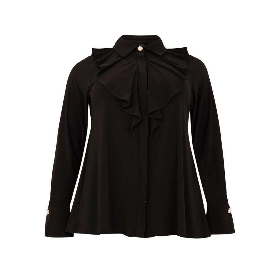 Yoek YOEK Blouse zwart -