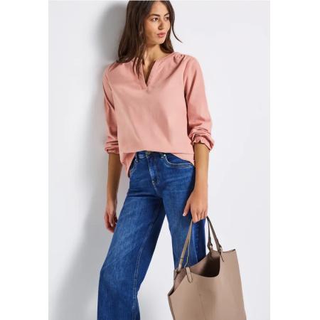 Street One Corduroy blouse met ruches