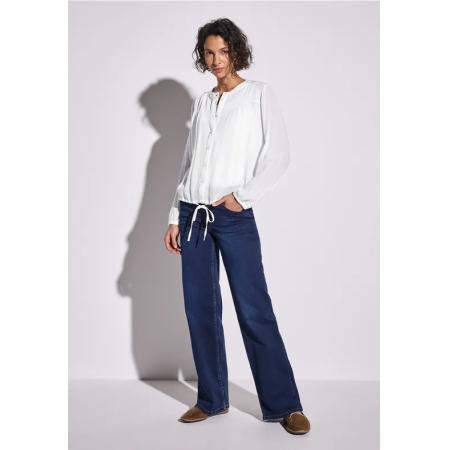 Street One Gerimpelde blouse met rimpels