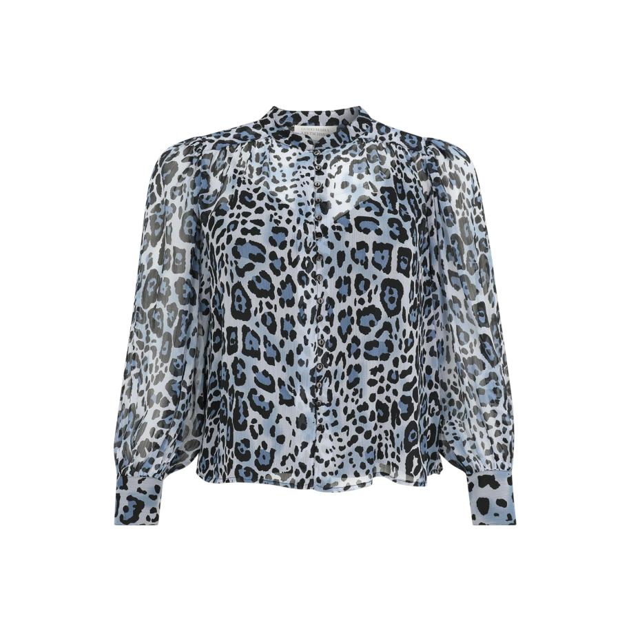Guido Maria Kretschmer Women Blouse Eliane pastelblauw / lichtblauw / zwart Blauw