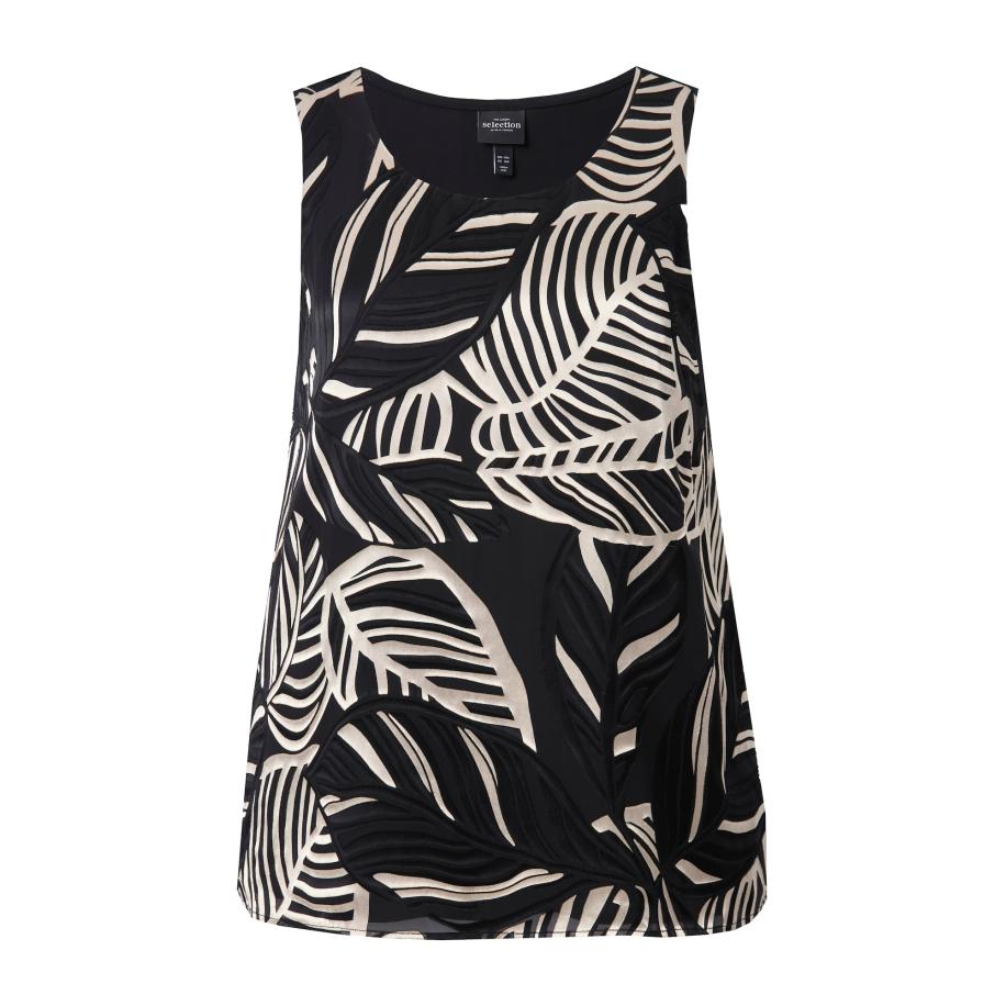 Ulla Popken Ulla Popken Blouse zwart / wit -