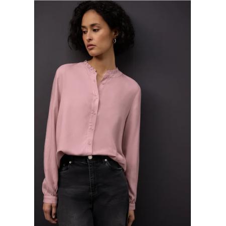 Street One Gemêleerde blouse met ruches