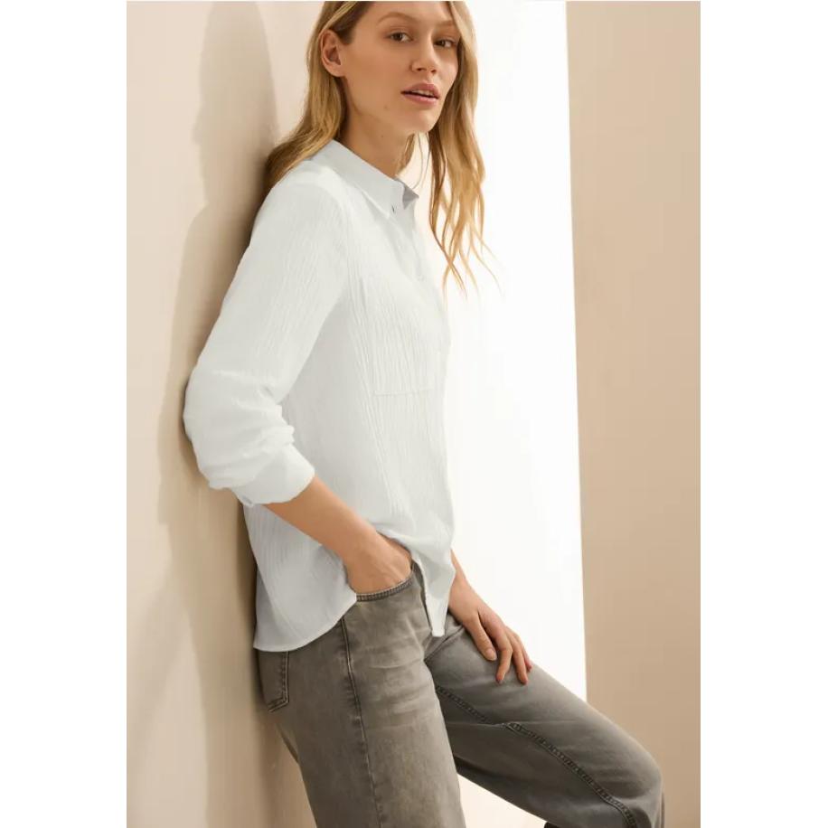 CECIL Gestructureerde blouse Wit