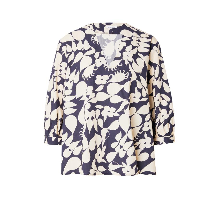 Seidensticker SEIDENSTICKER Blouse Schwarze Rose beige / donkerblauw -