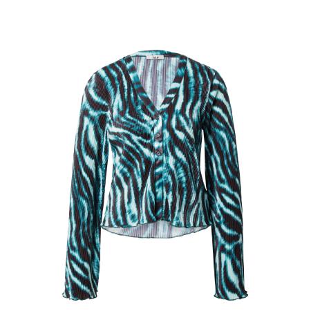 BZR BZR Blouse Pleata navy / petrol / wit