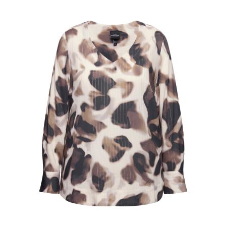 Ulla Popken Ulla Popken Blouse beige / bruin / donkerbruin
