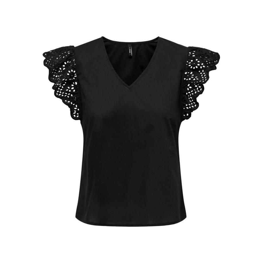 Only ONLY Blouse ONLLou zwart -