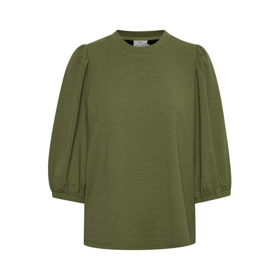 Kaffe Kaffe Blouse Janna olijfgroen -