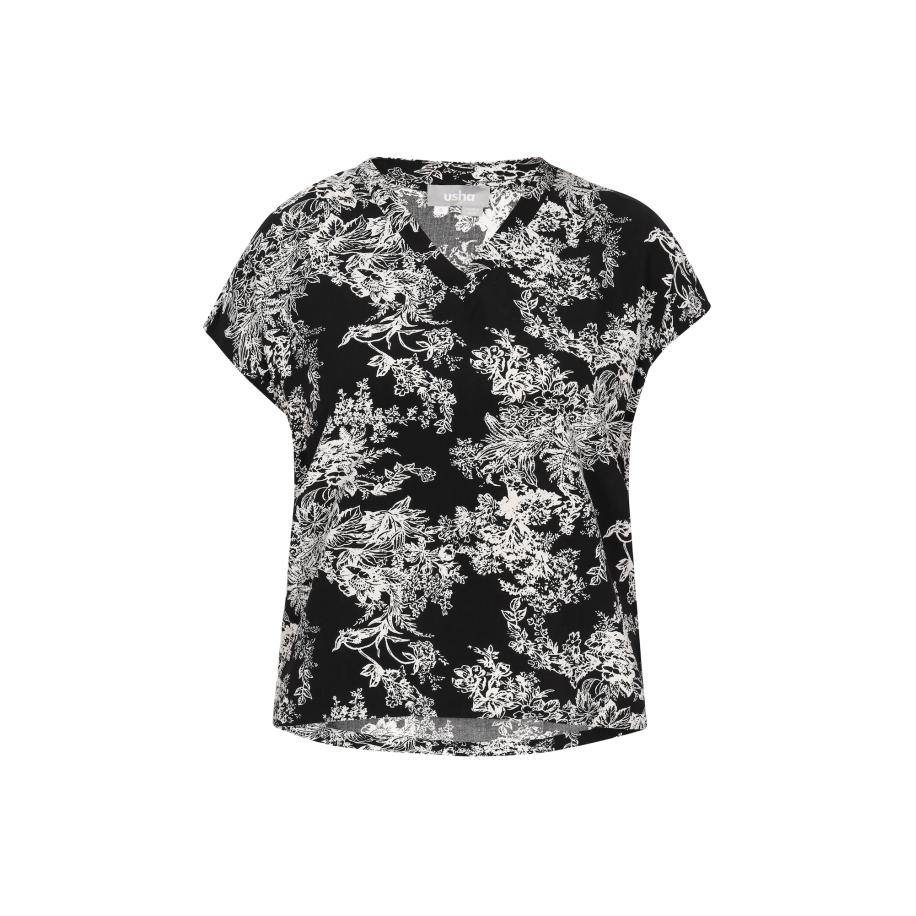 Usha Usha Blouse zwart / wit -