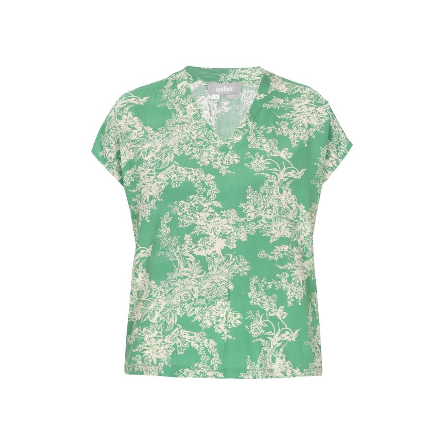 FELIPA FELIPA Blouse Fashion Look lichtbeige / lichtgroen -