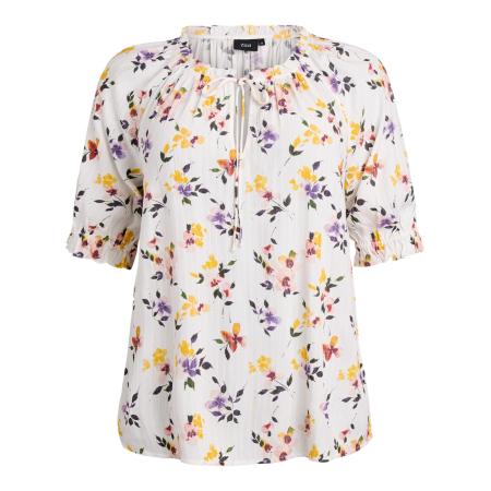 Zizzi Zizzi Blouse Mrosan geel / lila / rood / wit