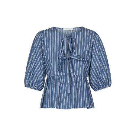 SISTERS POINT Blouse NELL navy / wit
